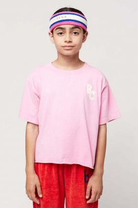 Bobo Choses tricou de bumbac pentru copii culoarea roz