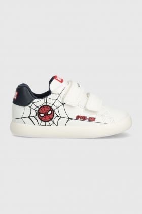 Geox sneakers pentru copii x Marvel, Spider-Man culoarea alb