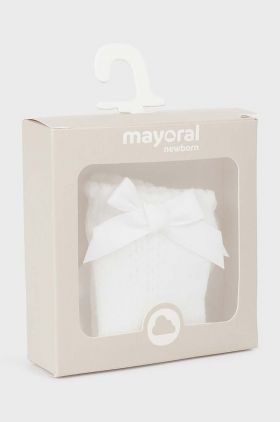 Mayoral Newborn sosete bebe culoarea alb