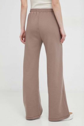 Abercrombie & Fitch pantaloni de lounge culoarea maro, neted