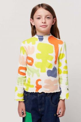 Bobo Choses longsleeve copii culoarea galben, modelator