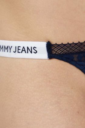 Tommy Jeans tanga culoarea bleumarin UW0UW05160