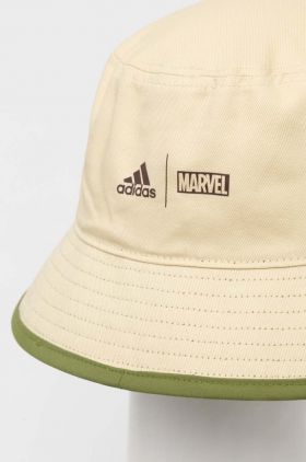 adidas Performance pălărie din bumbac pentru copii x Marvel culoarea bej, bumbac