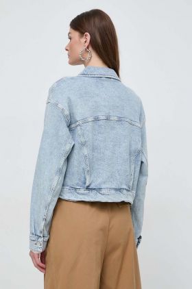 BOSS Orange geacă din denim femei, de tranziție, oversize 50512620