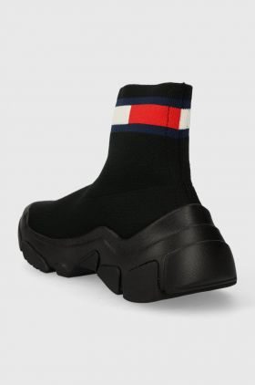 Tommy Jeans sneakers TJW SOCK BOOT culoarea negru, EN0EN02446
