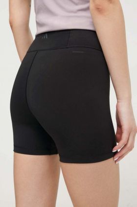 adidas Performance pantaloni scurți de antrenament All Me culoarea negru, uni, high waist IL7325