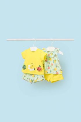 Mayoral Newborn compleu bebe culoarea galben