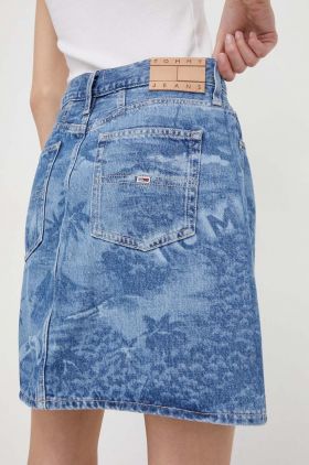 Tommy Jeans fustă din denim mini, drept DW0DW17671