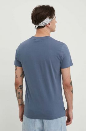 Superdry tricou din bumbac barbati, neted