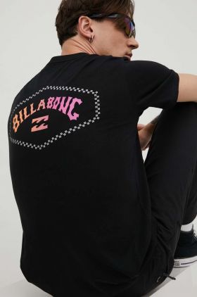 Billabong tricou din bumbac barbati, culoarea negru, cu imprimeu