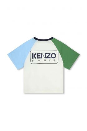 Kenzo Kids tricou de bumbac pentru copii culoarea alb, cu imprimeu