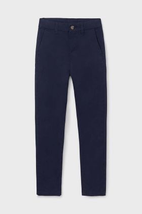 Mayoral pantaloni copii culoarea albastru marin, neted