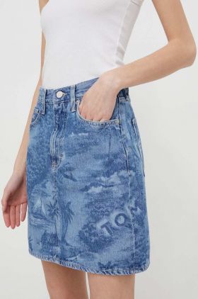 Tommy Jeans fustă din denim mini, drept DW0DW17671