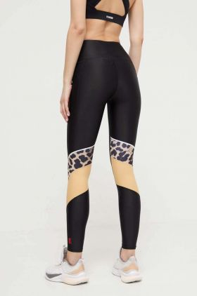 P.E Nation leggins de antrenament Silverstone culoarea negru, modelator