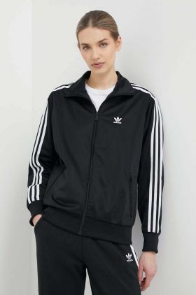 adidas Originals bluză femei, culoarea negru, cu imprimeu  IT7405