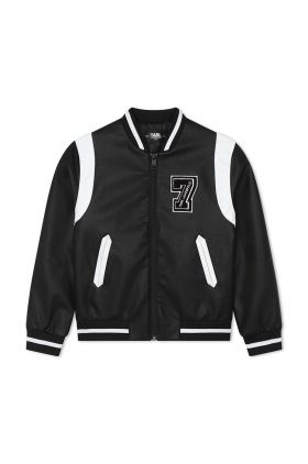 Karl Lagerfeld geaca bomber pentru copii culoarea negru