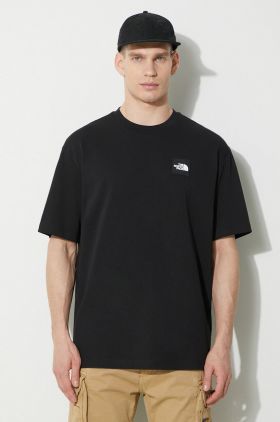 The North Face tricou din bumbac M Nse Patch S/S Tee bărbați, culoarea negru, cu imprimeu, NF0A87DAJK31