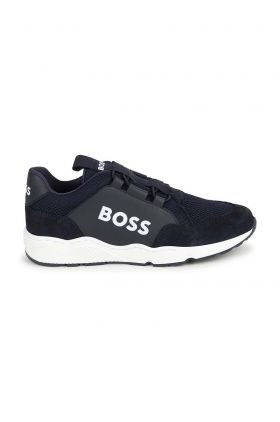 BOSS sneakers pentru copii culoarea albastru marin