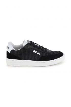 BOSS sneakers pentru copii culoarea negru