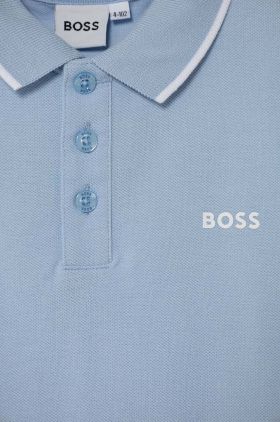 BOSS tricouri polo din bumbac pentru copii neted