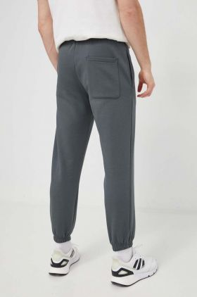 adidas pantaloni de trening culoarea gri, uni IW1187