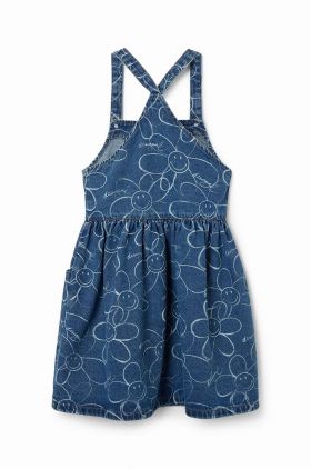 Desigual rochie din denim pentru copii mini, drept