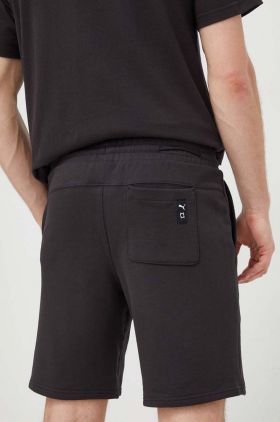 Puma pantaloni scurți din bumbac culoarea negru 625093