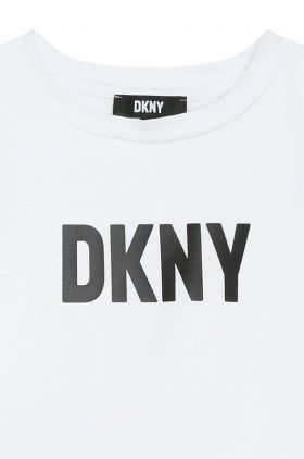 Dkny tricou copii culoarea alb