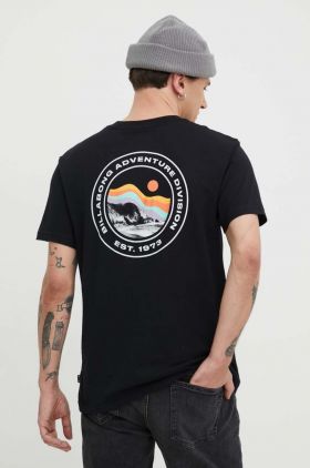 Billabong tricou din bumbac barbati, culoarea negru, cu imprimeu