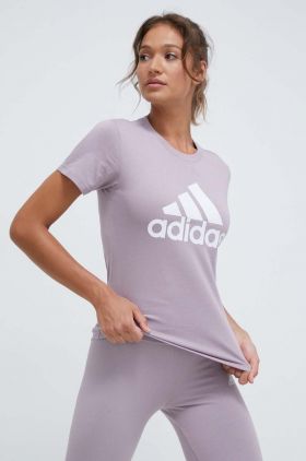 adidas tricou din bumbac femei, culoarea roz IR5411