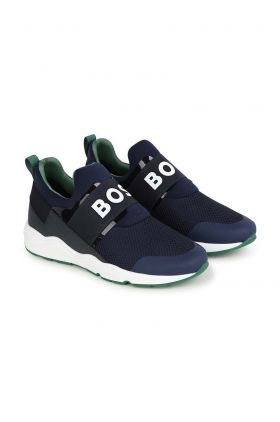 BOSS sneakers pentru copii culoarea albastru marin