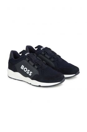 BOSS sneakers pentru copii culoarea albastru marin