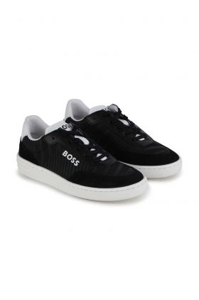 BOSS sneakers pentru copii culoarea negru