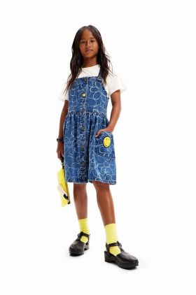 Desigual rochie din denim pentru copii mini, drept