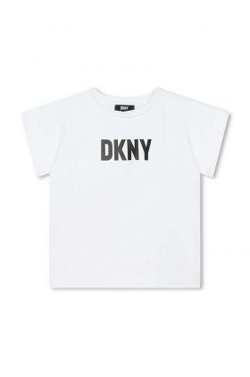 Dkny tricou copii culoarea alb