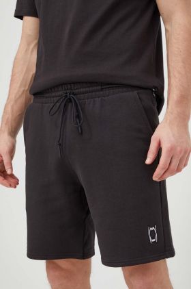 Puma pantaloni scurți din bumbac culoarea negru 625093