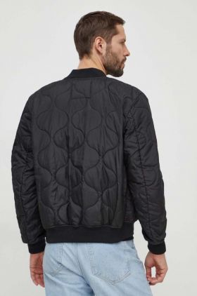 Alpha Industries geaca bomber MA-1 ALS barbati, culoarea negru, de tranzitie