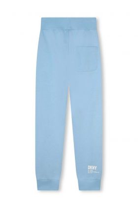 Dkny pantaloni de trening din bumbac pentru copii cu imprimeu