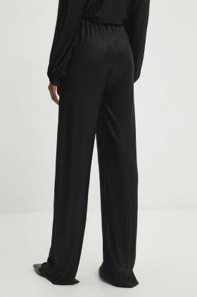 Answear Lab pantaloni femei, culoarea negru, lat, high waist