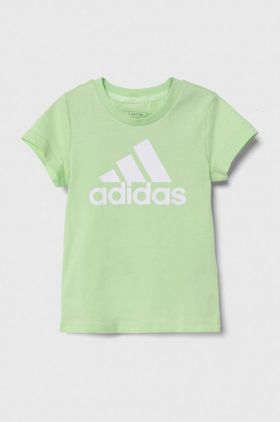 adidas tricou de bumbac pentru copii culoarea verde