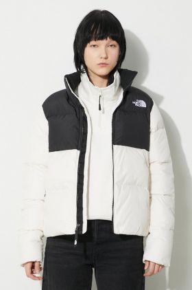 The North Face geacă W Saikuru Jacket femei, culoarea bej, de iarnă, NF0A853NQLI1