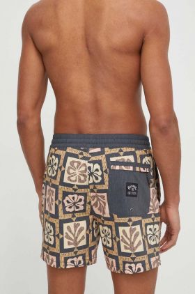 Billabong pantaloni scurti de baie X CORAL GARDENERS culoarea maro