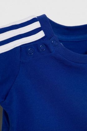 adidas set de bumbac pentru copii culoarea albastru marin