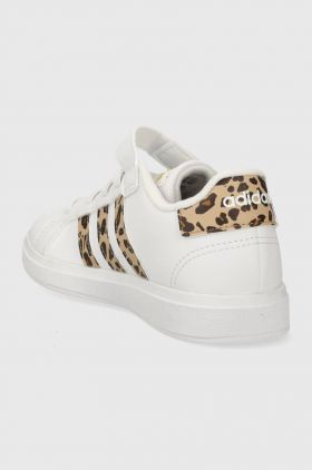 adidas sneakers pentru copii GRAND COURT 2.0 EL K culoarea alb