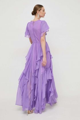 Silvian Heach rochie culoarea violet, maxi, evazati