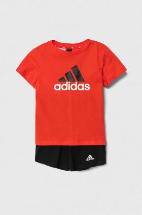 adidas set de bumbac pentru bebelusi culoarea portocaliu