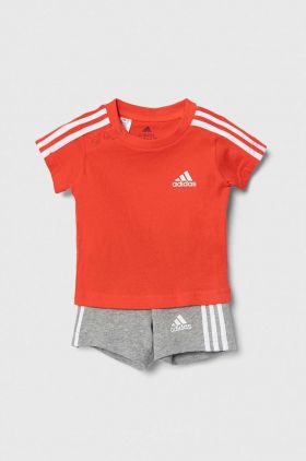 adidas set de bumbac pentru copii culoarea rosu