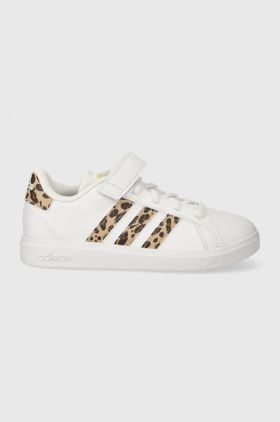 adidas sneakers pentru copii GRAND COURT 2.0 EL K culoarea alb