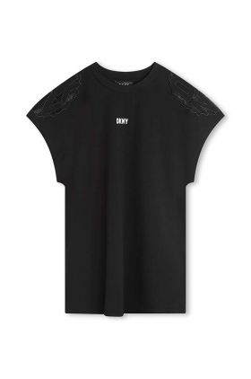 Dkny rochie fete culoarea negru, mini, drept