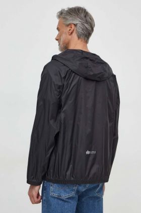 Alpha Industries geaca barbati, culoarea negru, de tranzitie